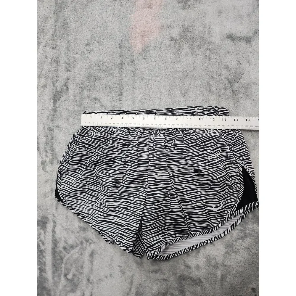 Nike Dri-FIT Equilibrium‎ Modern Tempo Running Shorts Size S Black White Lined